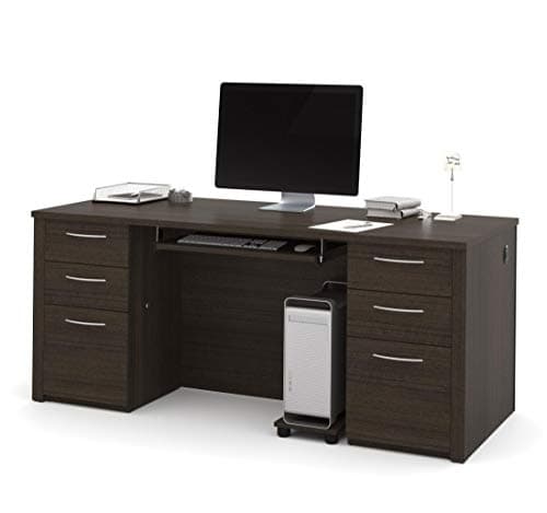 Bestar Bestar Embassy 72″ Executive Desk with Two Pedestals