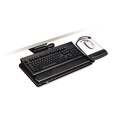 3M 3M Easy-Adjust Keyboard Tray, Adjustable Platform, 23″ Track (AKT150LE)