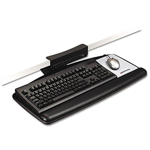 3M 3M Knob-Adjust Keyboard Tray, Standard Platform, 17″ Track (AKT65LE)