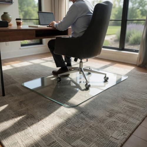 Vitrazza Vitrazza Glass Chair Mat (36″ x 48″, Chiaro Clear)