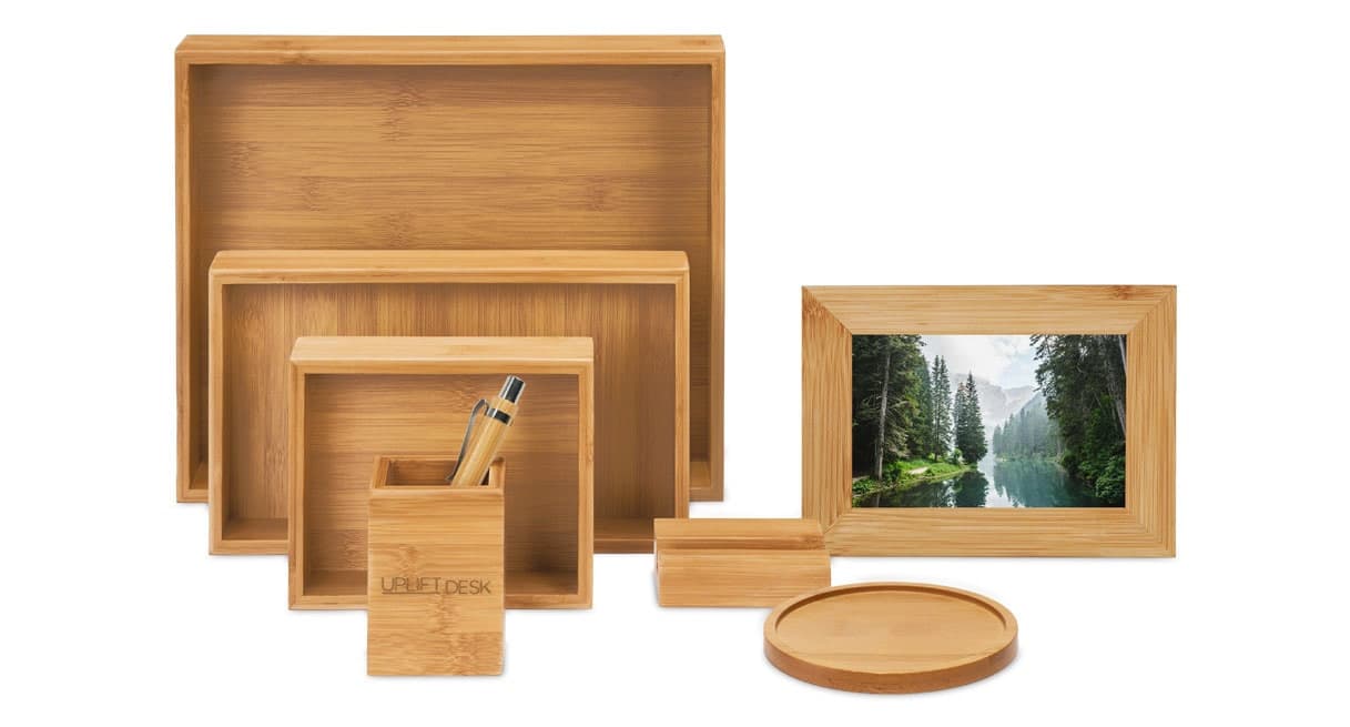 Bamboo Desk Organizer Set, UPLIFT Desk product image