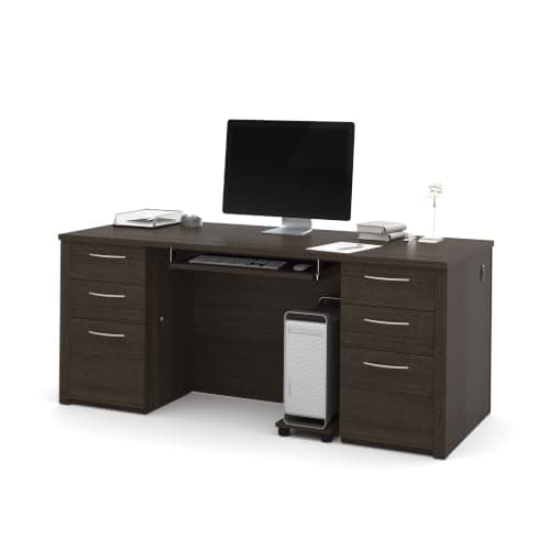 Bestar Bestar Embassy 72″ Executive Desk with Two Pedestals