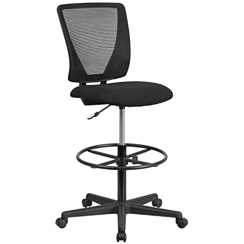 Flash Furniture Flash Furniture Harper Ergonomic Mid-Back Mesh Drafting Chair