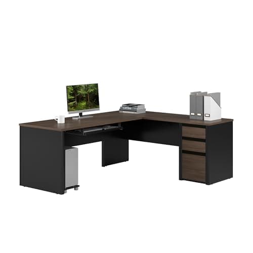 Bestar Bestar Connexion 72″ L-Shaped Desk with Drawers